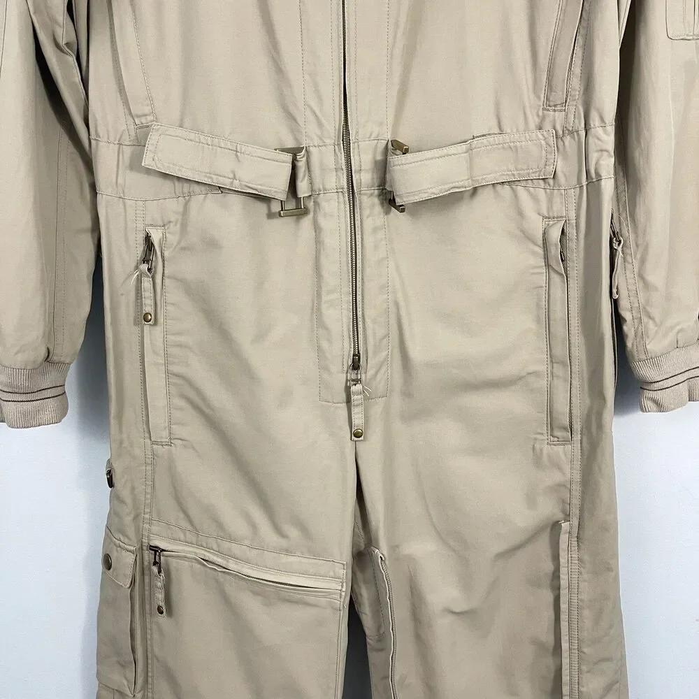 Pro Flight Suits by‎ John Douglas Aviator Khaki Pilots Jumpsuit Pants - Small